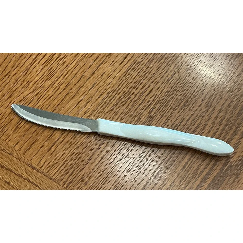 CUTCO #1759 KD Pearl Handle Stainless Steel Serrated Edge Table / Steak Knife